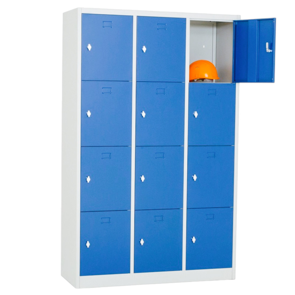 12 Kapaklı Personel Soyunma Dolabı Mavi