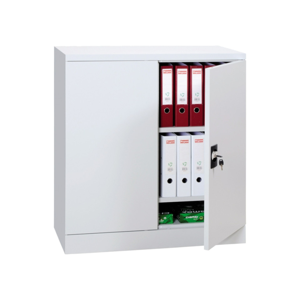 130 cm Orta Boy Çelik Raflı Malzeme Dolabı