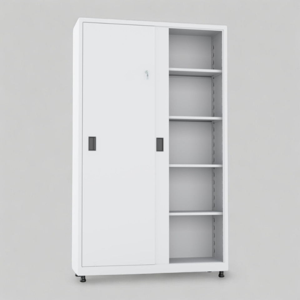 195 Cm Sürgülü Kapak Dosya Ve Malzeme Dolabı