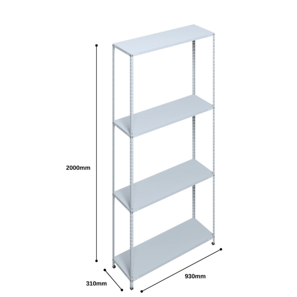 Çelik Raf Ünitesi 31/93 Cm