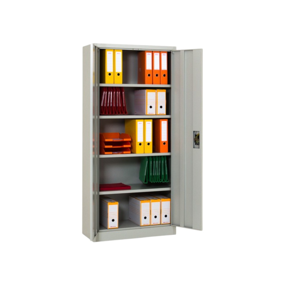 Çift Kapılı Kilitli Raflı Evrak Dolabı