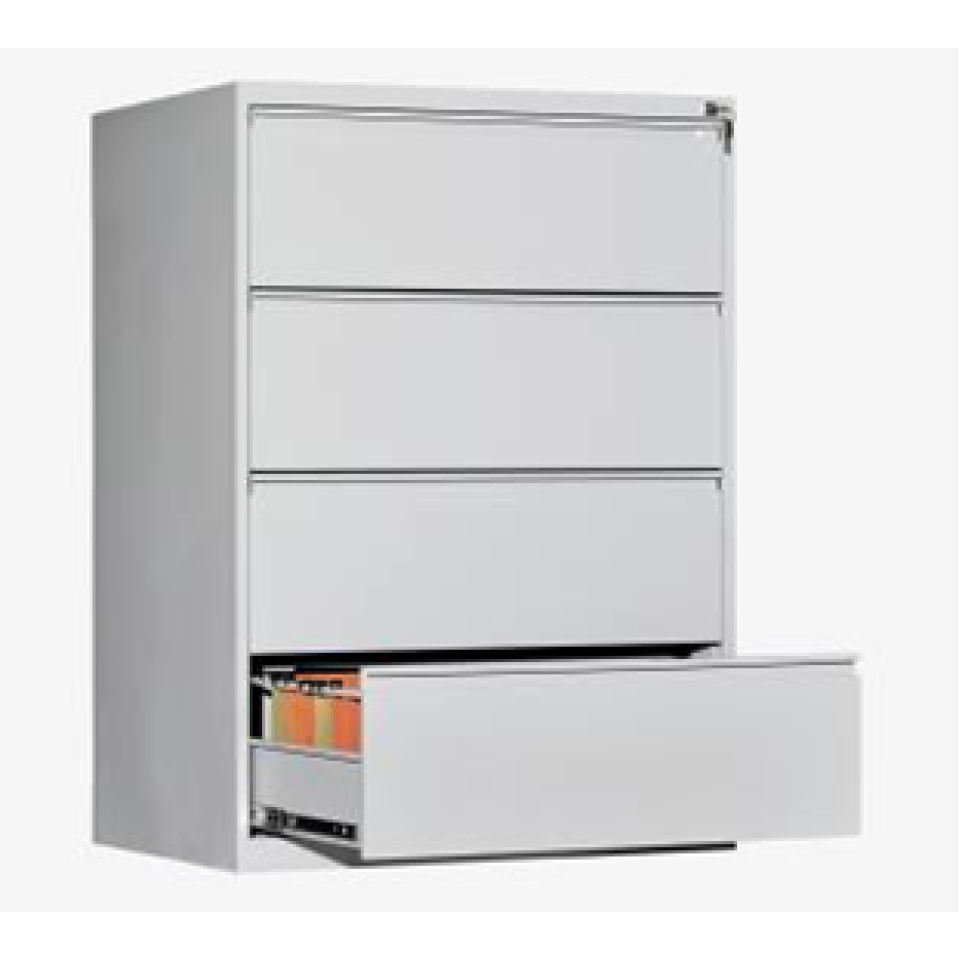 Dört Çekmeceli Çift Klasörlü Kartoteks Dolabı