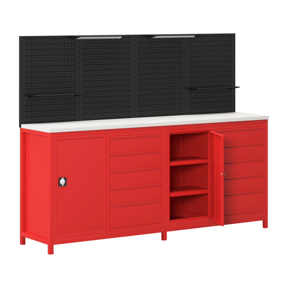 Dolaplı 2.5 Metre Takım Tezgahı