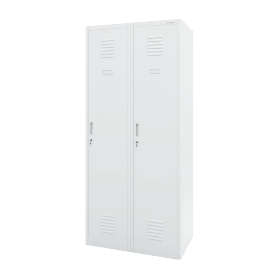 İş Güvenliği Kirli Temiz Bölmeli 2 Kapaklı Soyunma Dolabı