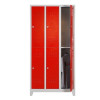 Özel Altılı Çelik Soyunma Dolabı Kırmızı