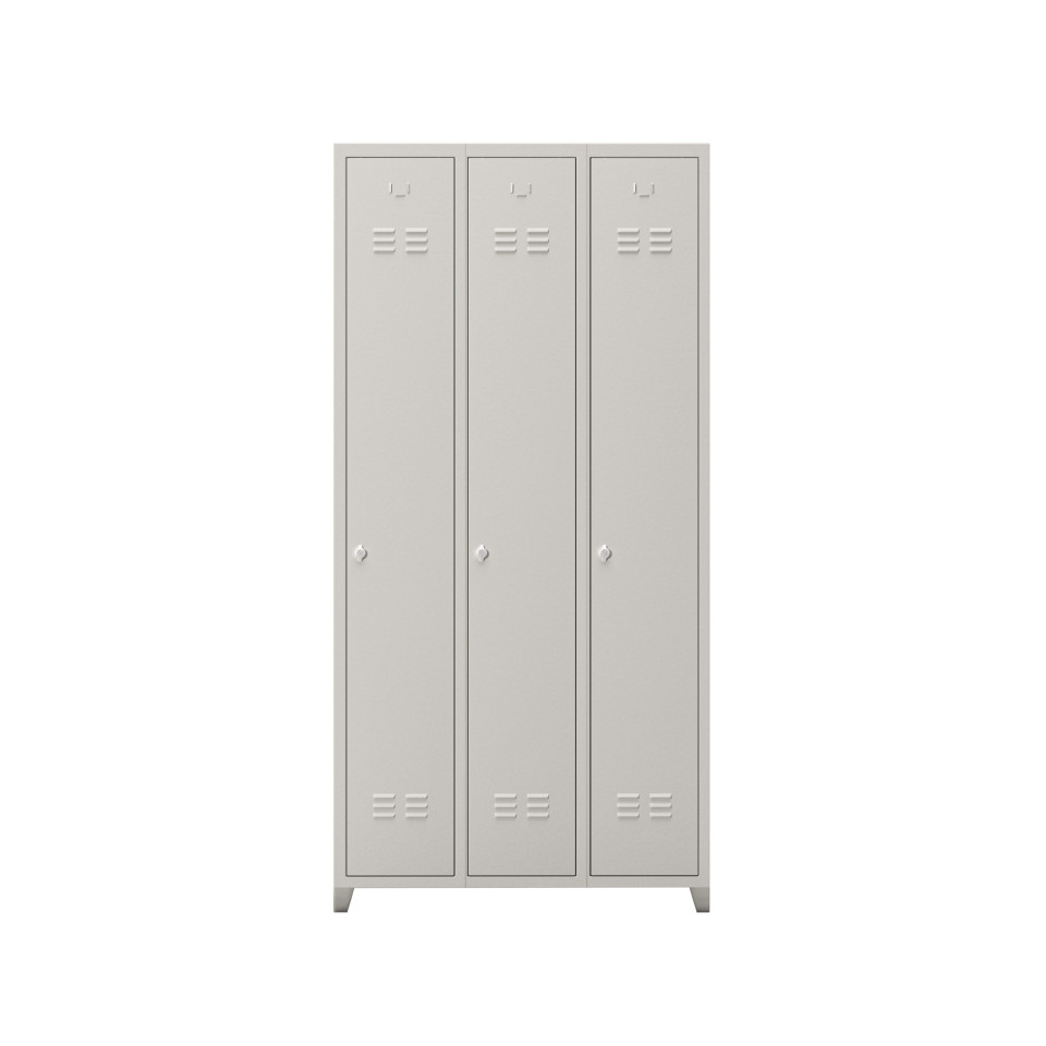 Üçlü Çelik Personel Dolabı Ekonomik