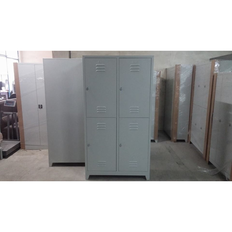 Özel Dörtlü Bölmeli İş Güvenliği Soyunma Dolabı