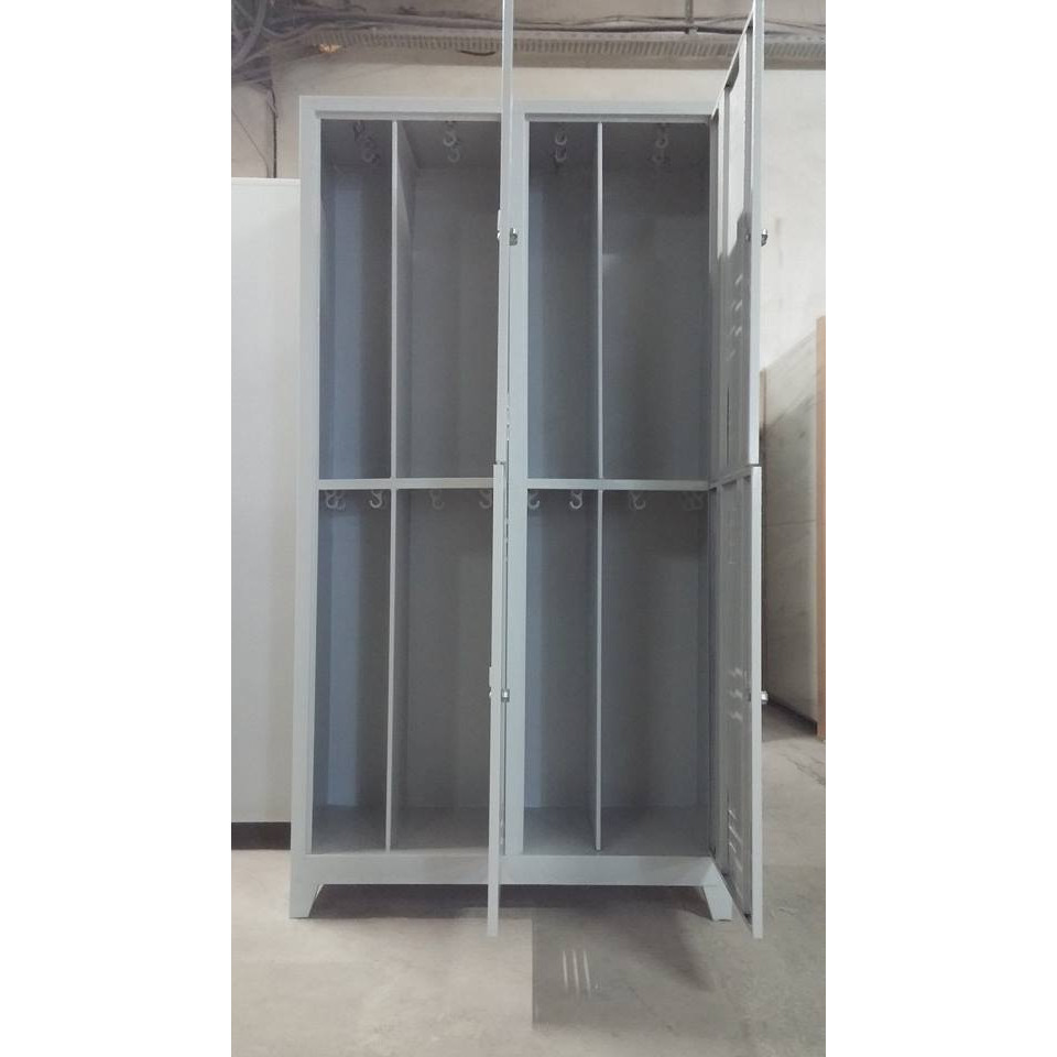 Özel Dörtlü Bölmeli İş Güvenliği Soyunma Dolabı