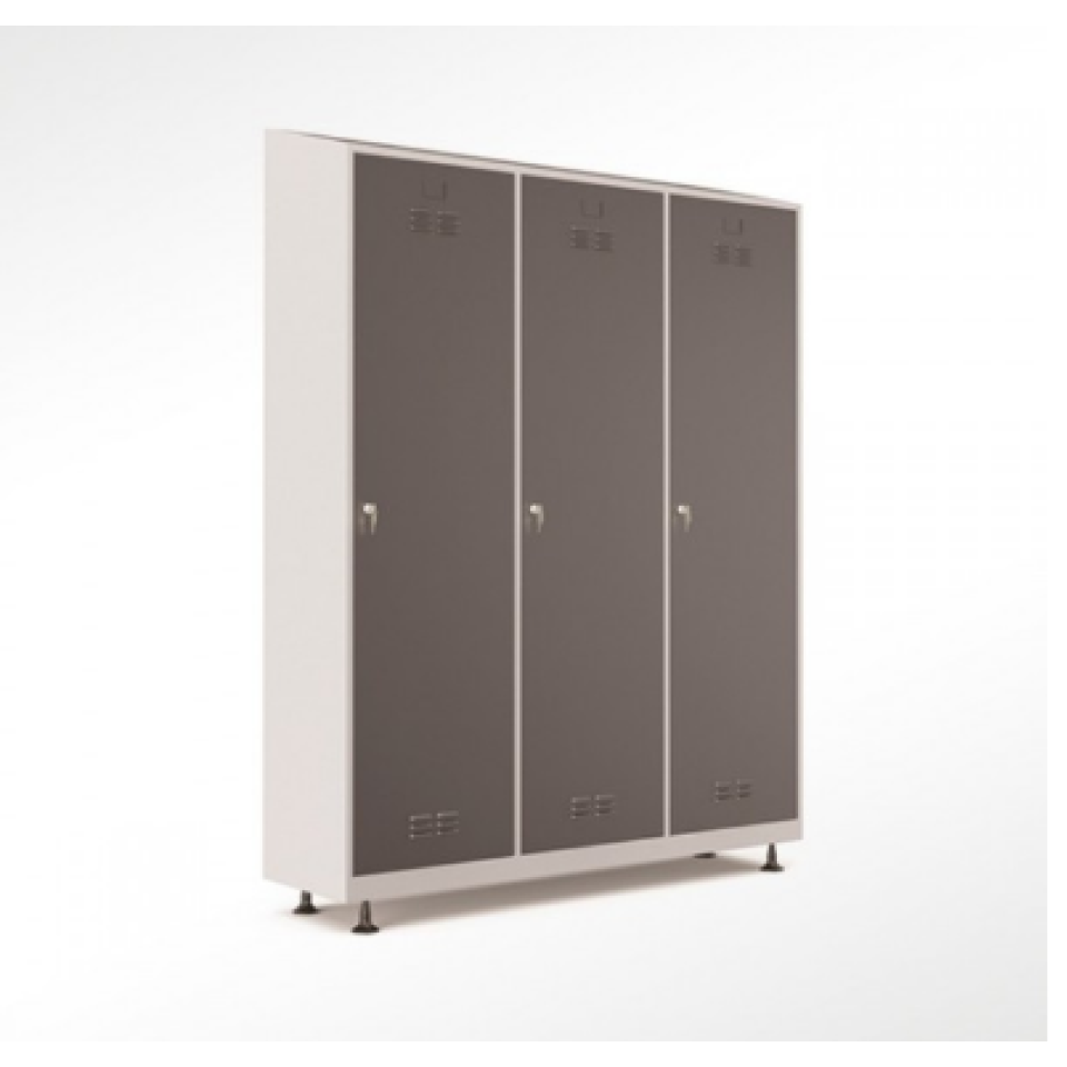 Özel Üçlü Soyunma Dolabı Pingo Ayaklı