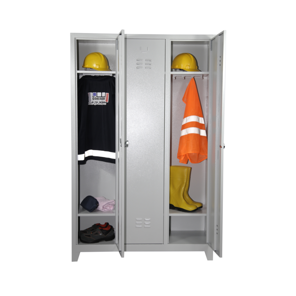 Soyunma Dolabı Üçlü Standart