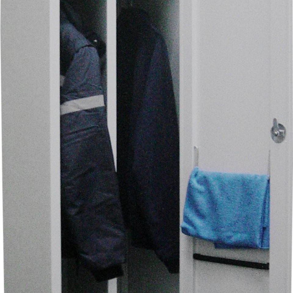 Tek İkili İş Güvenliği Soyunma Dolabı - Geniş Model