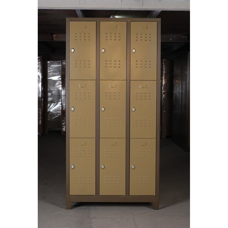 Özel Metal Dokuzlu Personel Soyunma Dolabı