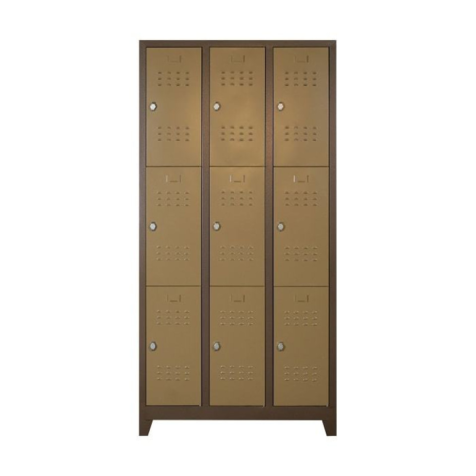Özel Metal Dokuzlu Personel Soyunma Dolabı