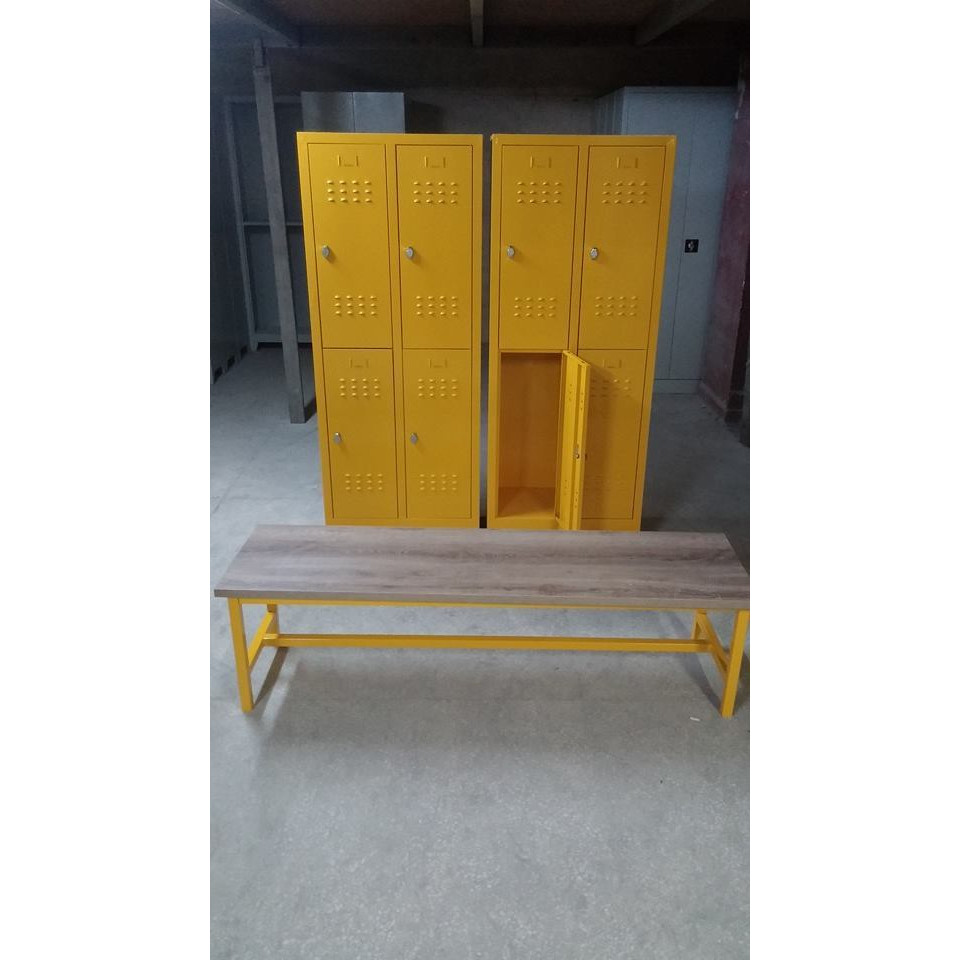 Personel Soyunma Dolapları, 4'lü Çelik Soyunma Dolabı