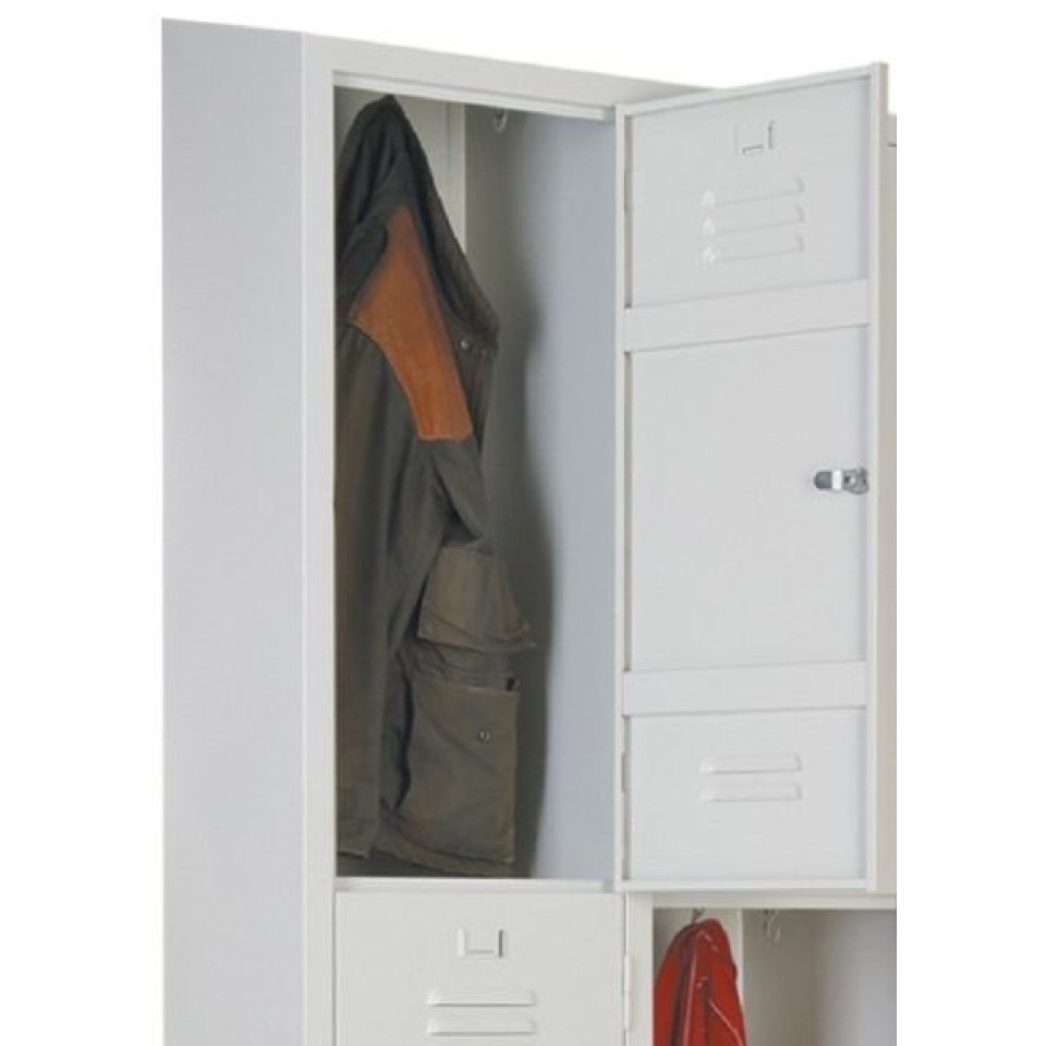Özel Eğimli Geniş Altılı Soyunma Dolabı