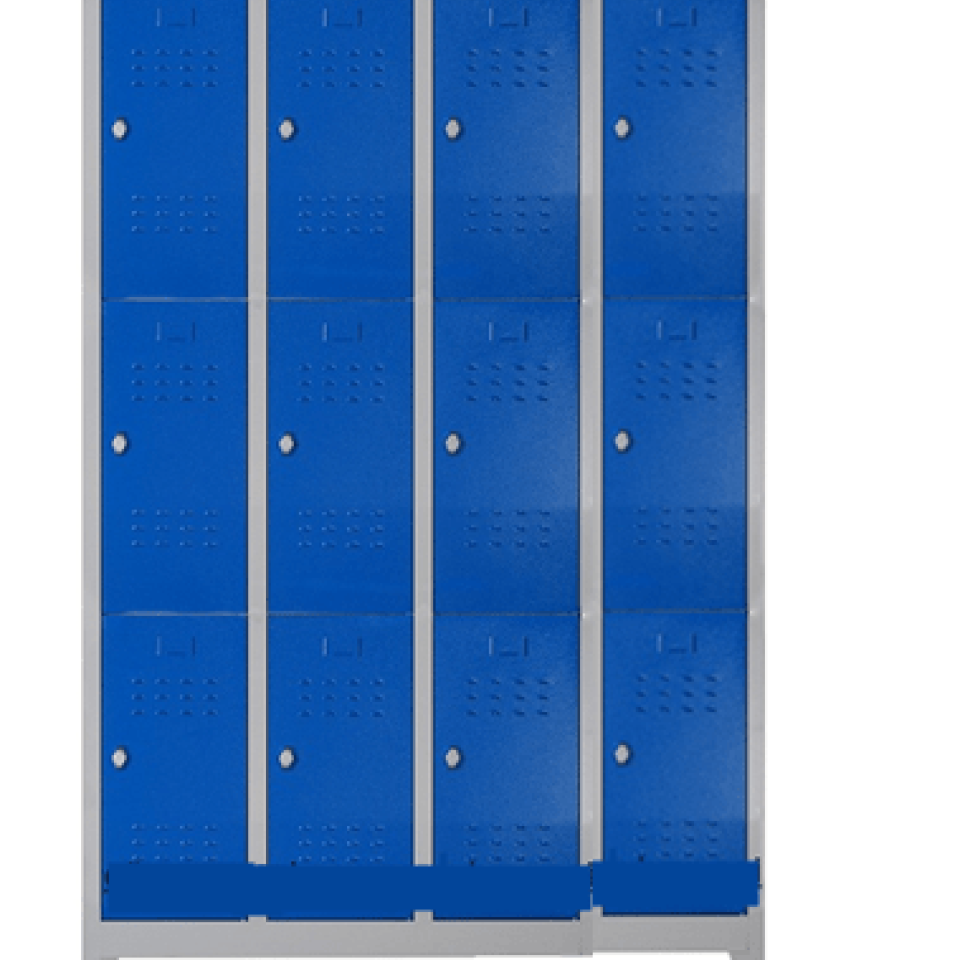 Çelik Personel Dolabı Modelleri 12 Gözlü