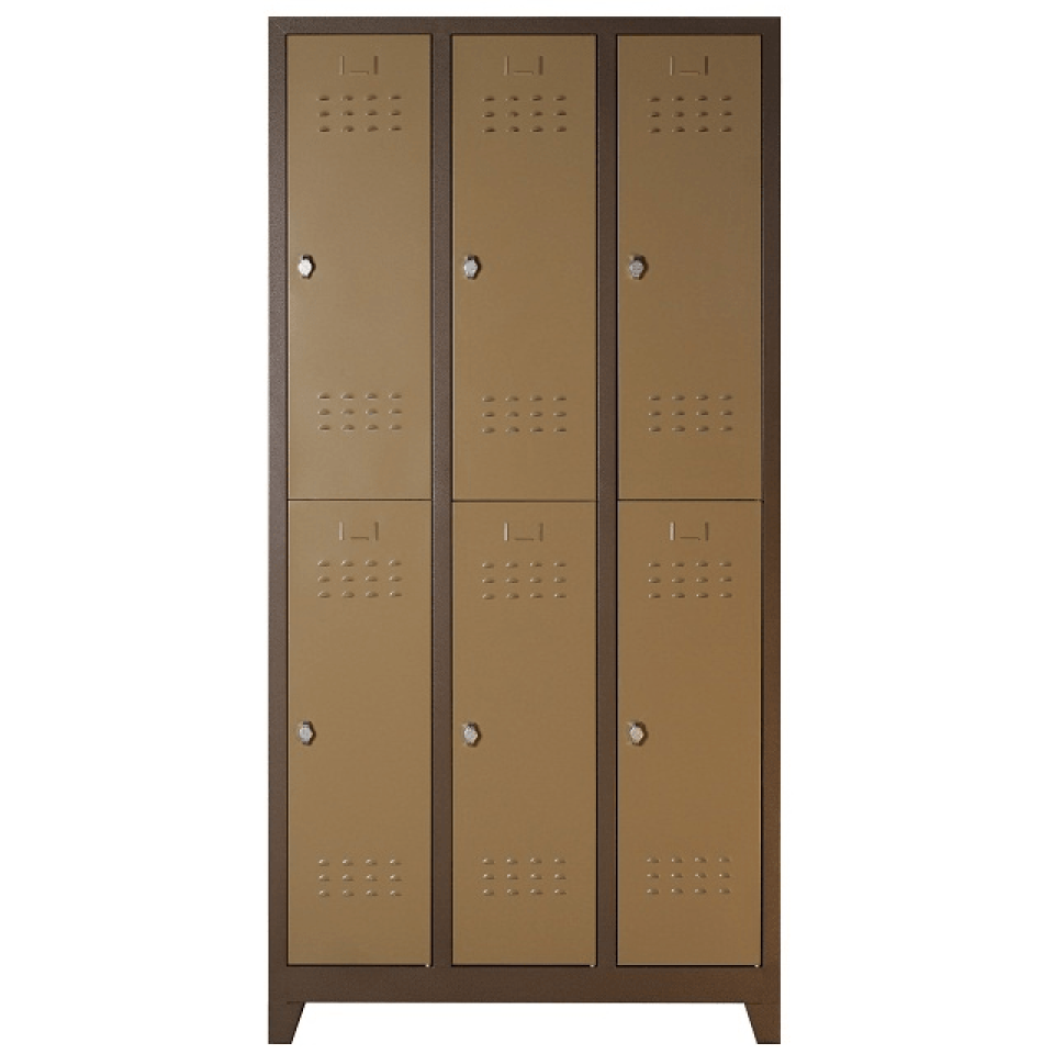 Metal Personel Soyunma Dolabı Altılı (HAKİ)