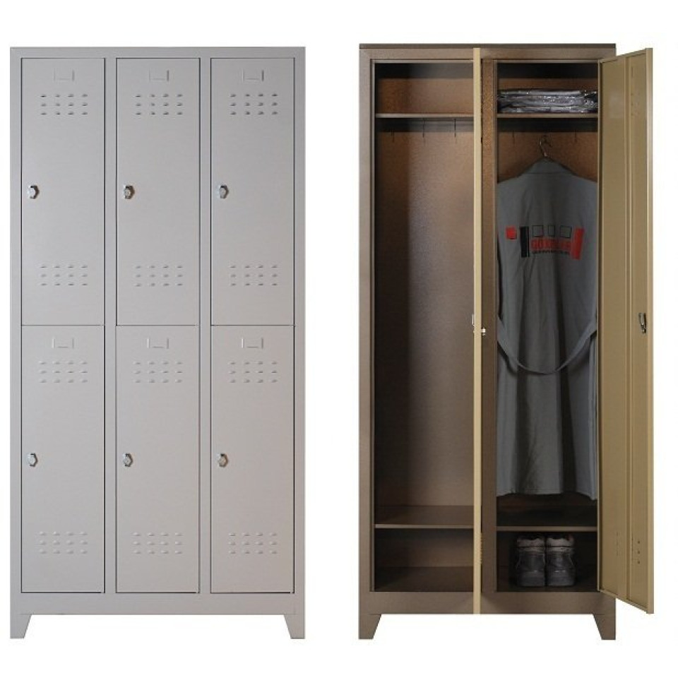 Özel Standart İkili İşçi Soyunma Dolabı