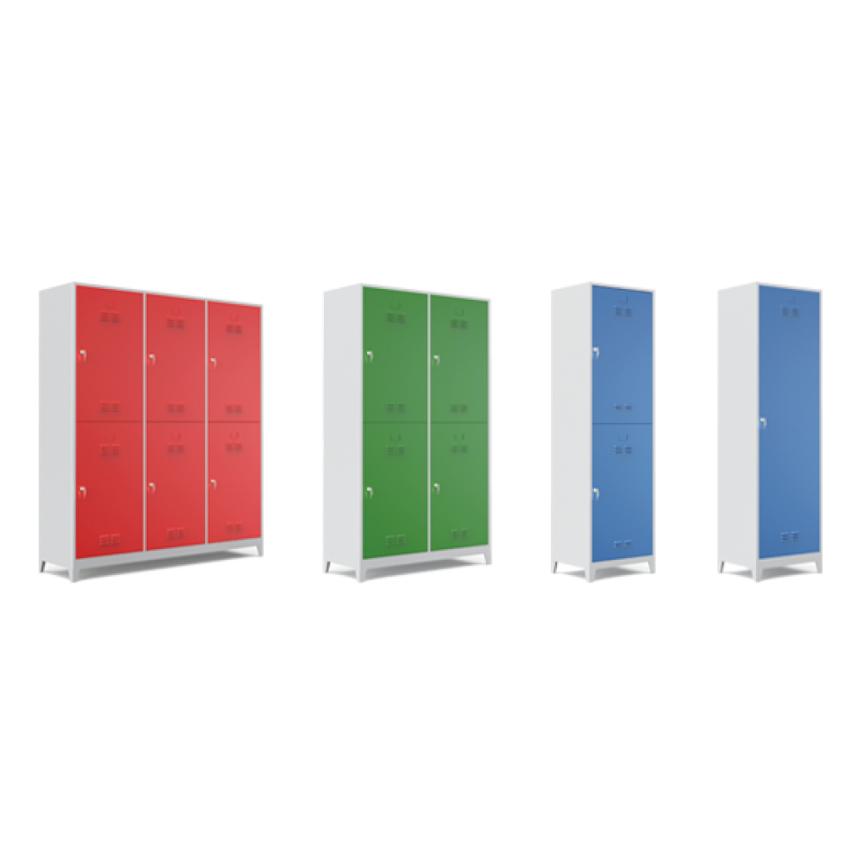 Z Dört Kapılı Oturma Banklı Soyunma Dolabı