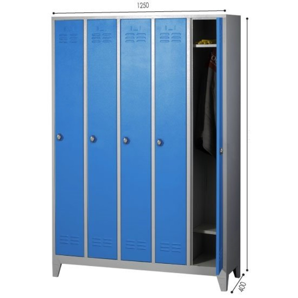 Özel Soyunma Dolabı Beşli Gözlü Boy Kapaklı