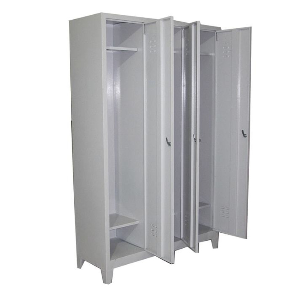 Özel Üçlü Soyunma Dolabı Pingo Ayaklı