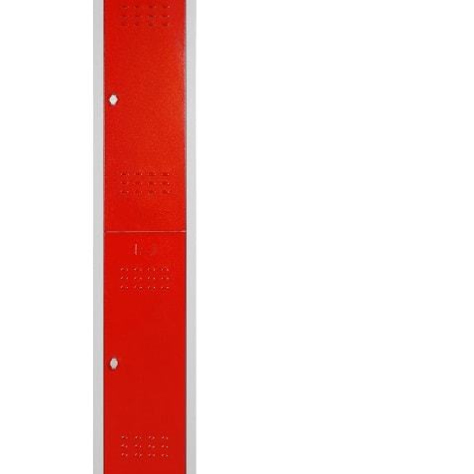 Özel Tek İkili Soyunma Dolabı Kırmızı