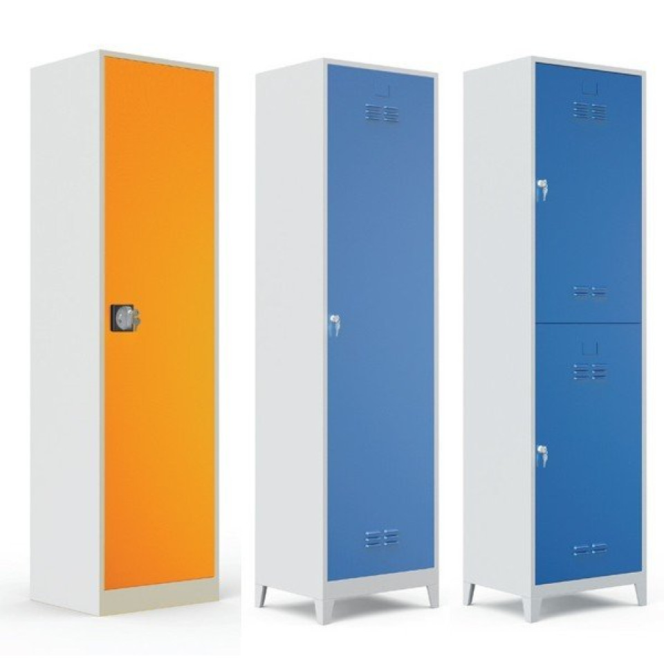 Özel Tek İkili Soyunma Dolabı Kırmızı