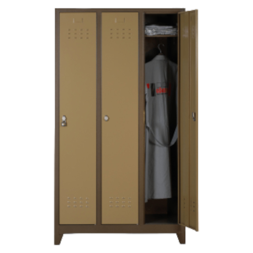 Özel Üçlü İşçi Soyunma Dolabı