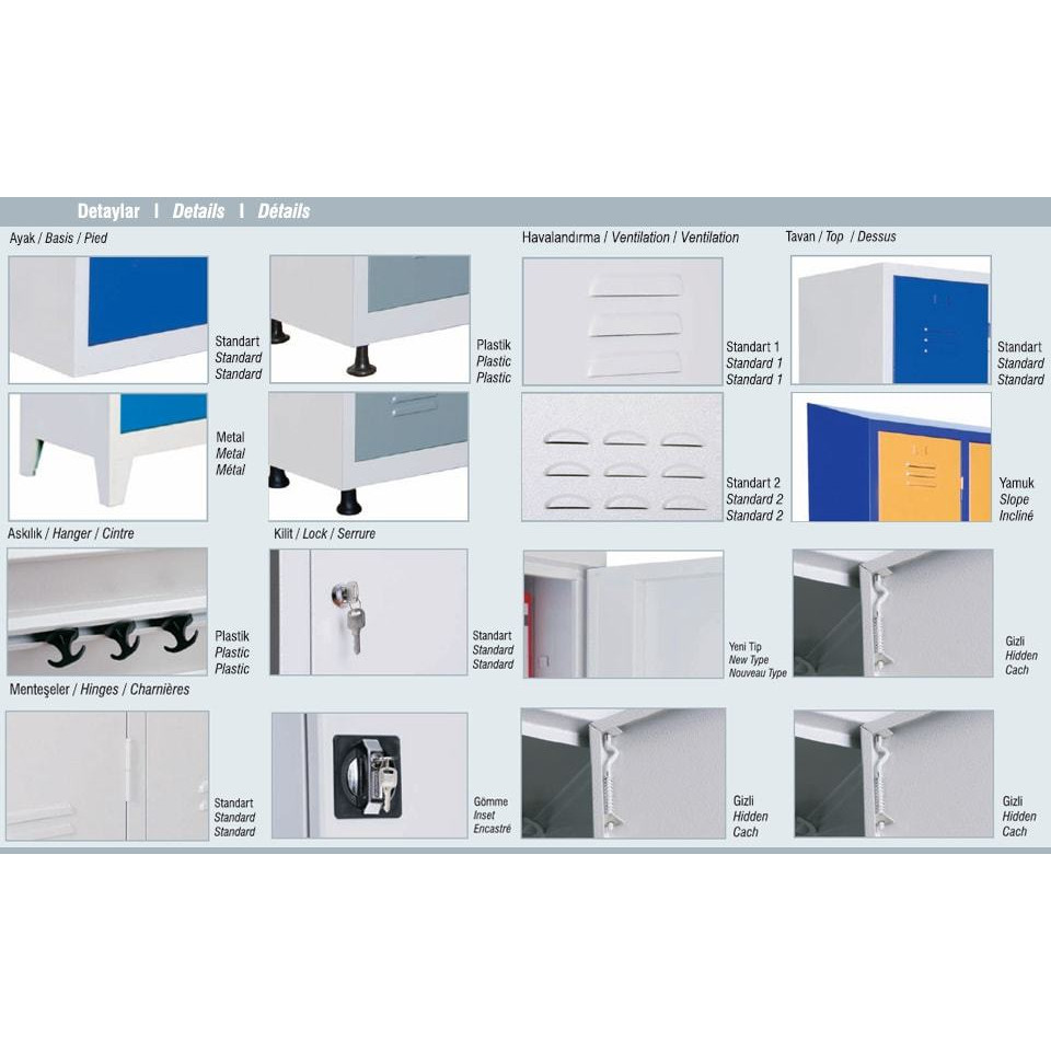 Özel On İkili Personel Soyunma Dolabı