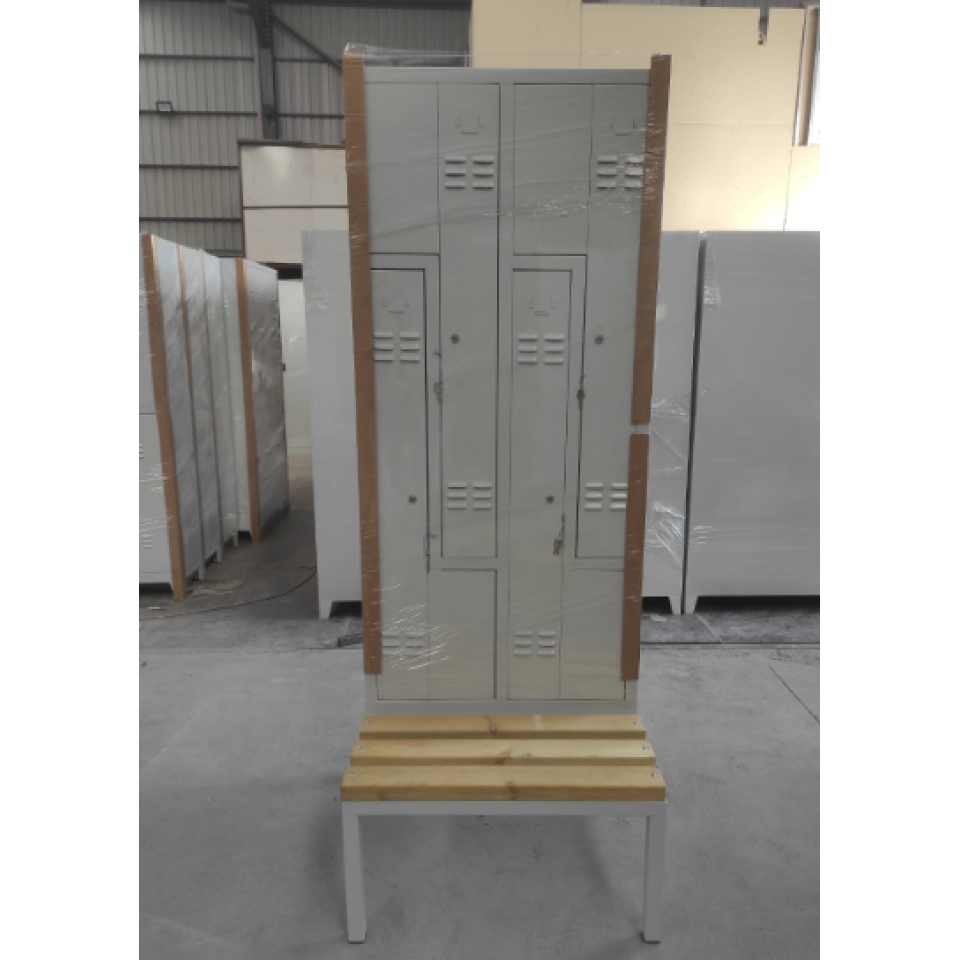 Z Dört Kapaklı Banklı Soyunma Dolabı